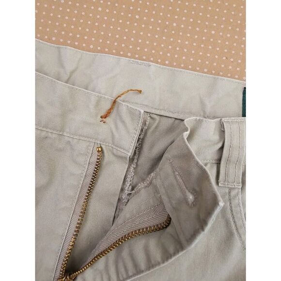 Vintage Orvis Pants Tan Cotton Men's Size 34x29 Open Back Pockets - Picture 7 of 13